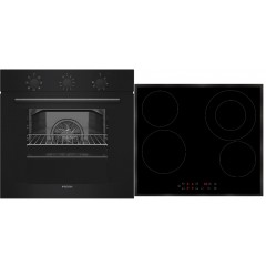 Robin SMD-329 + SB-33 Φούρνος άνω Πάγκου 70lt με Κεραμικές Εστίες Π59.7εκ. Μαύρος